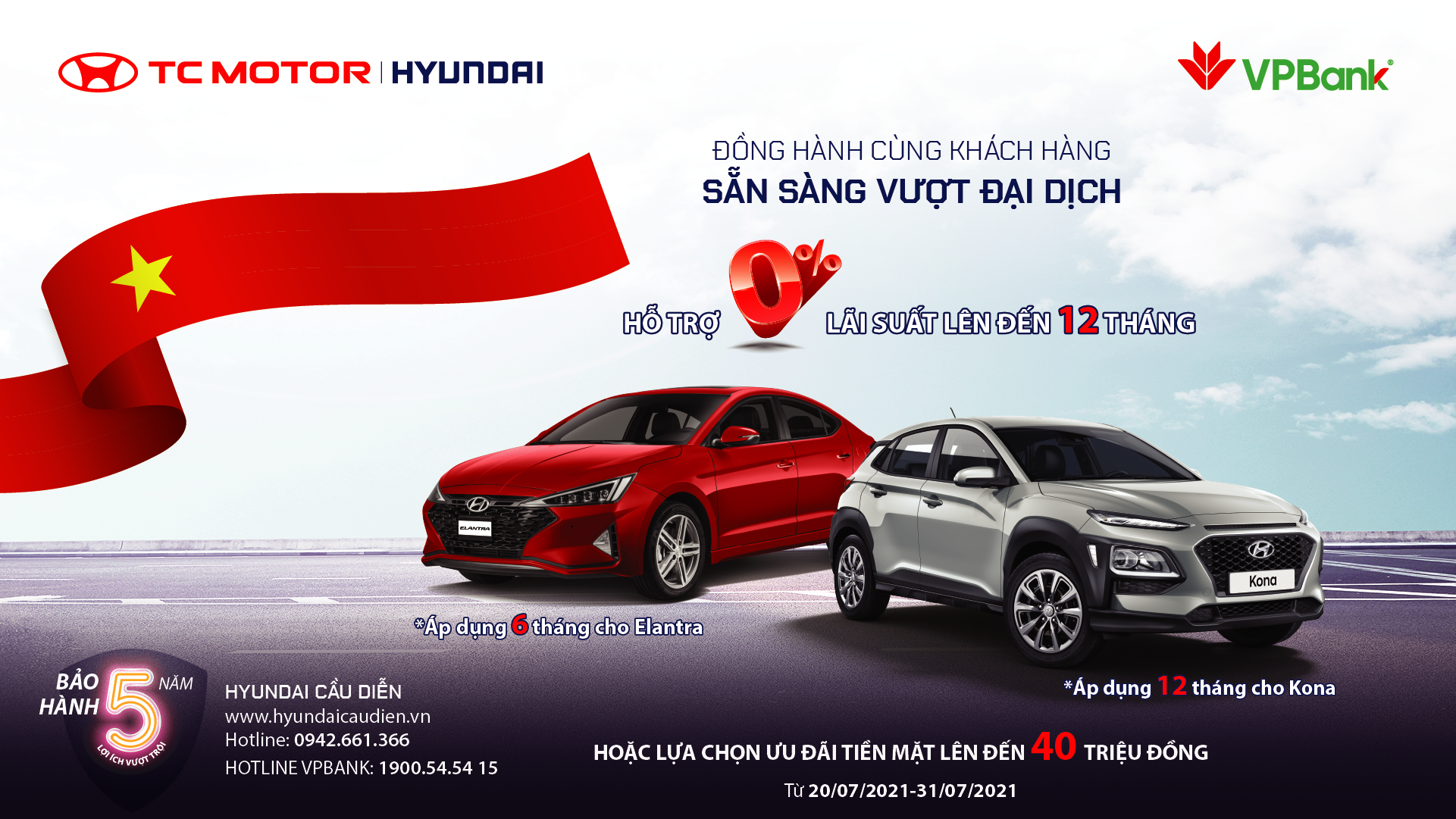 Hyundai KONA & Elantra khuyến mại tới 40 triệu đồng